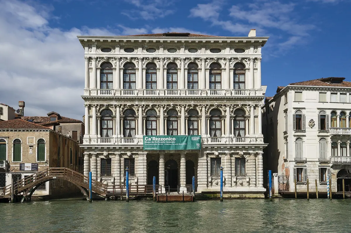Ca' Rezzonico on the Grand Canal