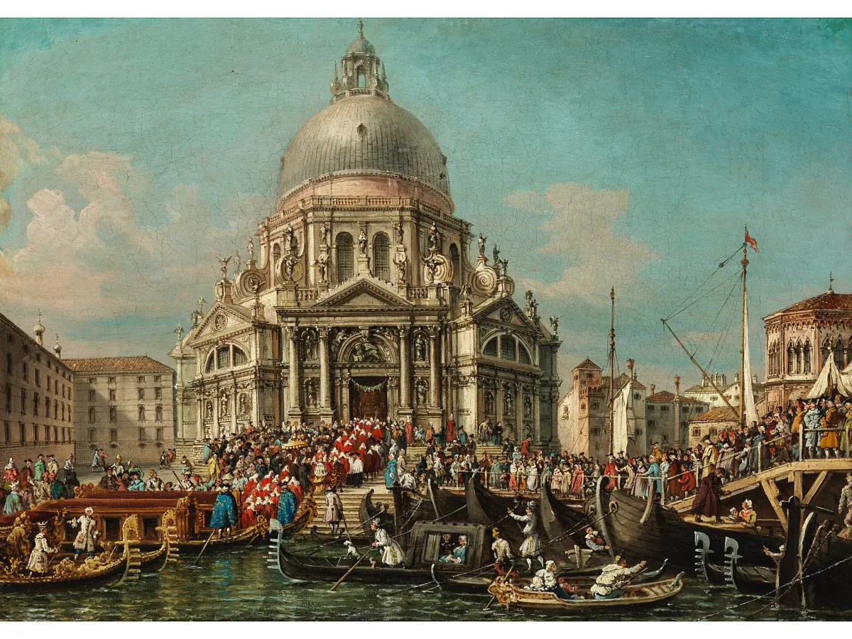 Francesco Zanin's painting of the Festa della Salute
