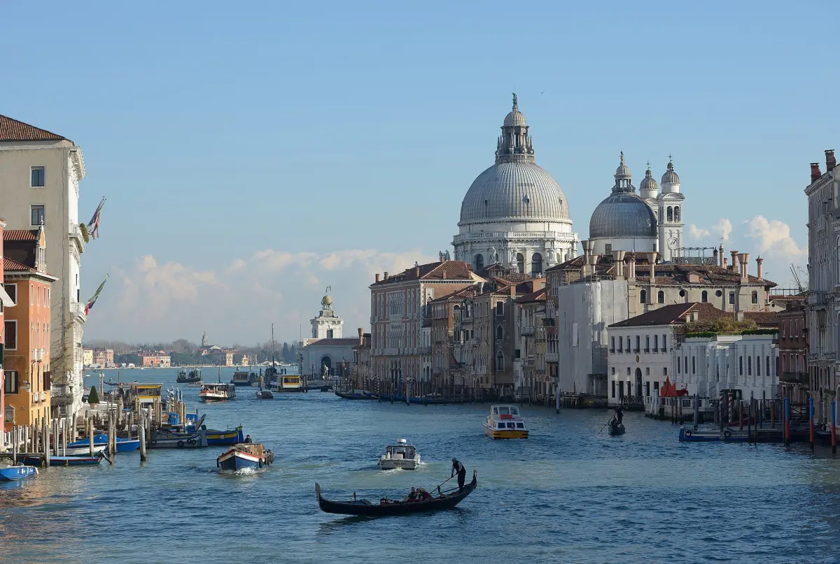 The Grand Canal with Santa Maria della Salute, seen from the Accademia Bridge