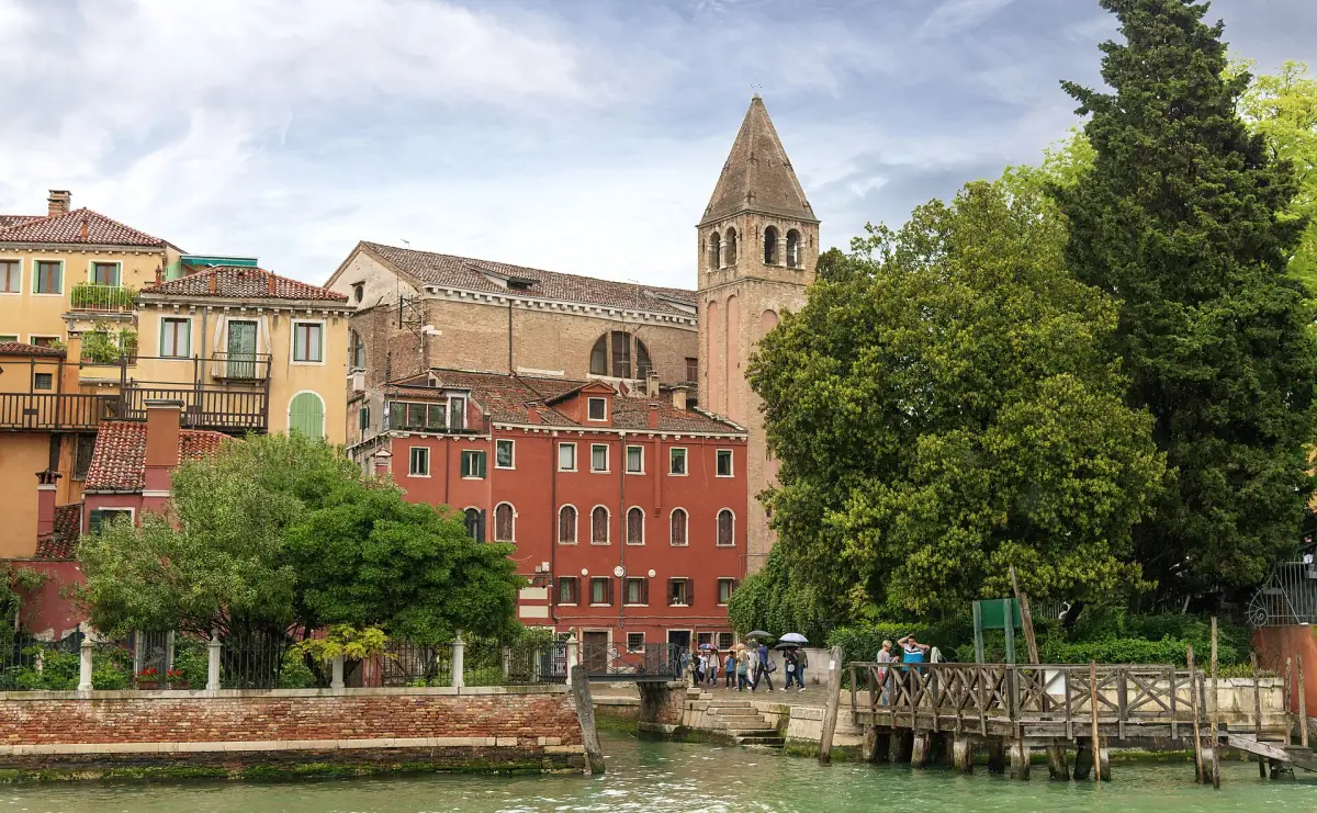A side canal and the church of San Vidal seen from the Grand Canal