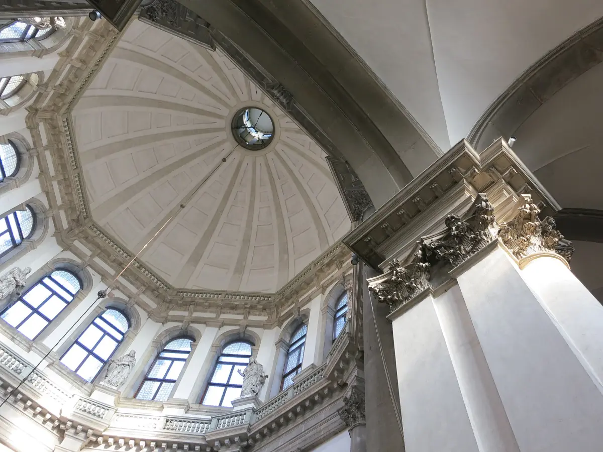 Inside the dome of Santa Maria della Salute